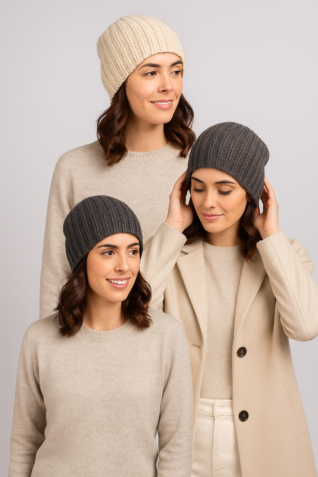 Assorted Alpaca Beanie Bundle for Women — Set of 6