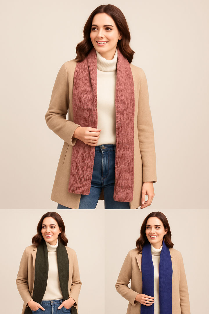 Assorted Alpaca Scarf Bundle for Women -  Set of 6