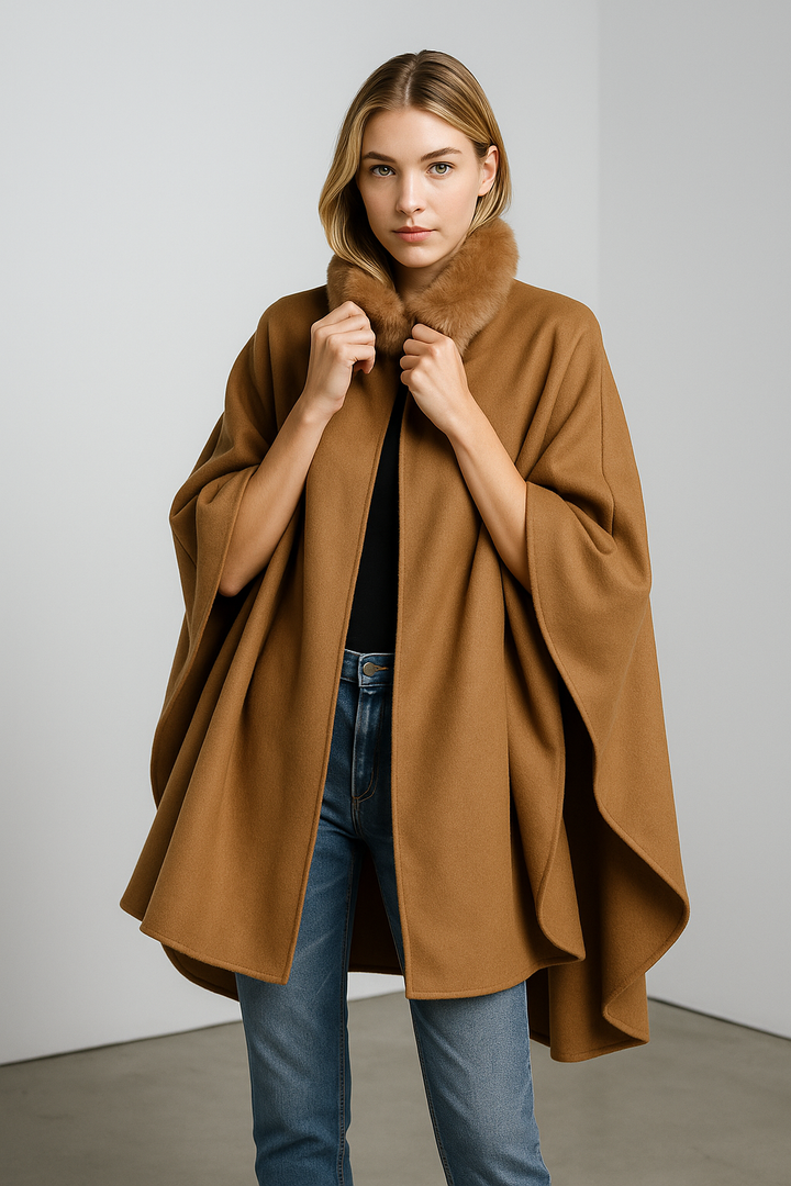 Luciana 100% Baby Alpaca Fur Neck Cape