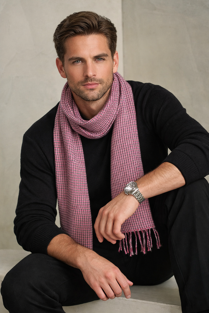 Taiwan Baby Alpaca Scarf for Men