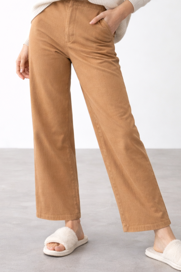 Long Pima Cotton Pants