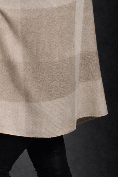 Squares Royal Alpaca & Silk Shawl