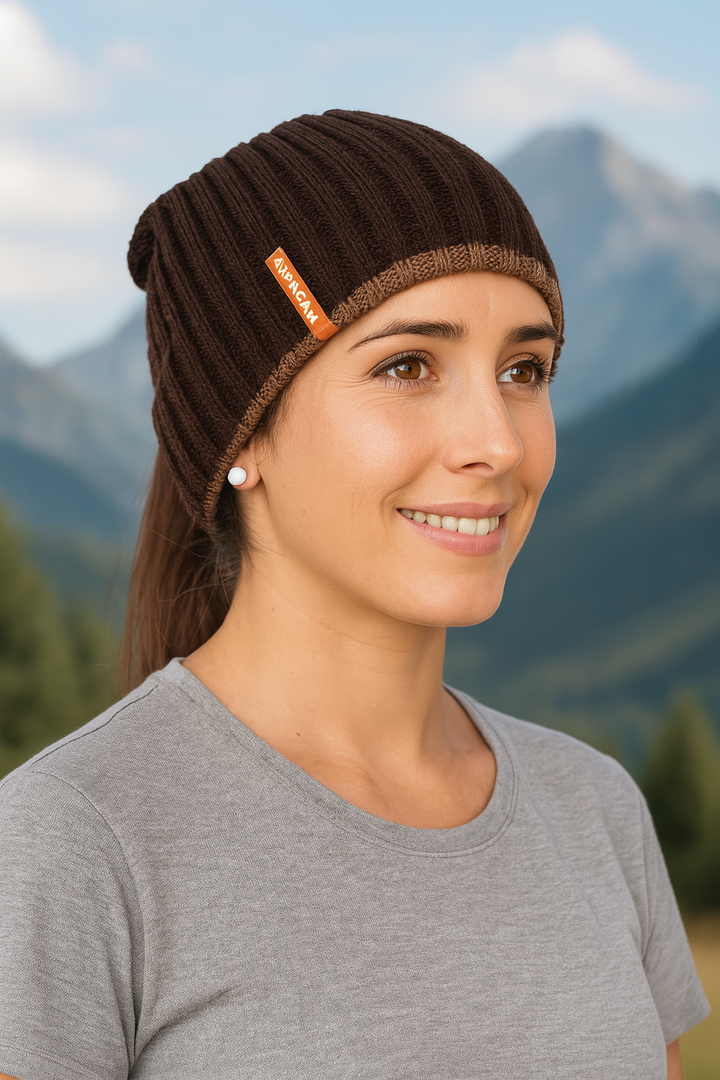 Gorro Multi Seda &amp; Baby Alpaca - Reversible
