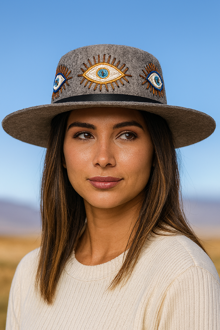 Myth Embroidered Felt Alpaca Hat