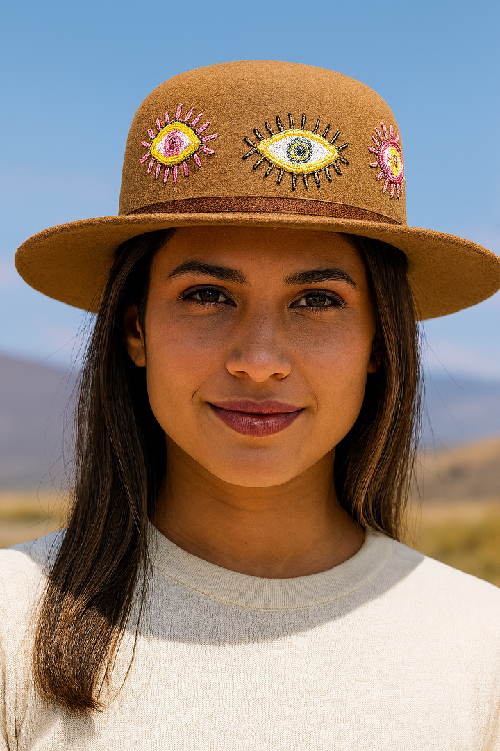 Myth Embroidered Felt Alpaca Hat