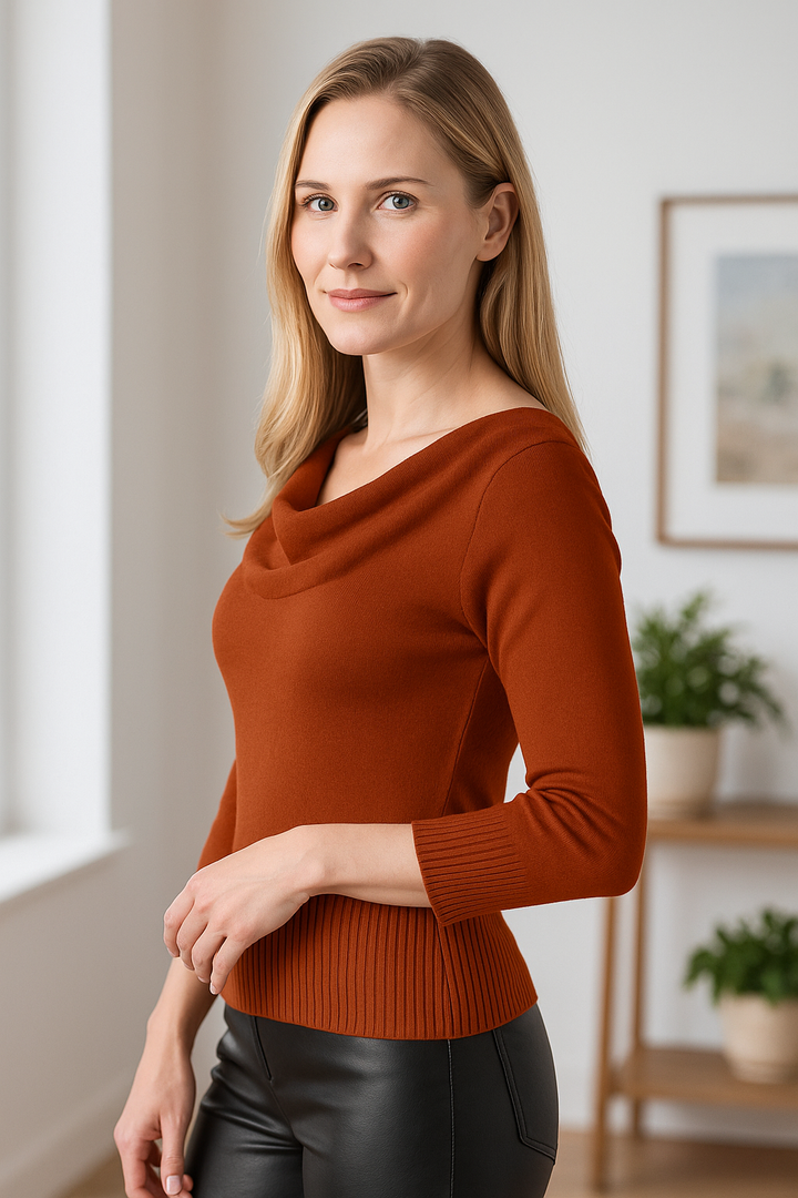 Waterfall Baby Alpaca Fitted Sweater