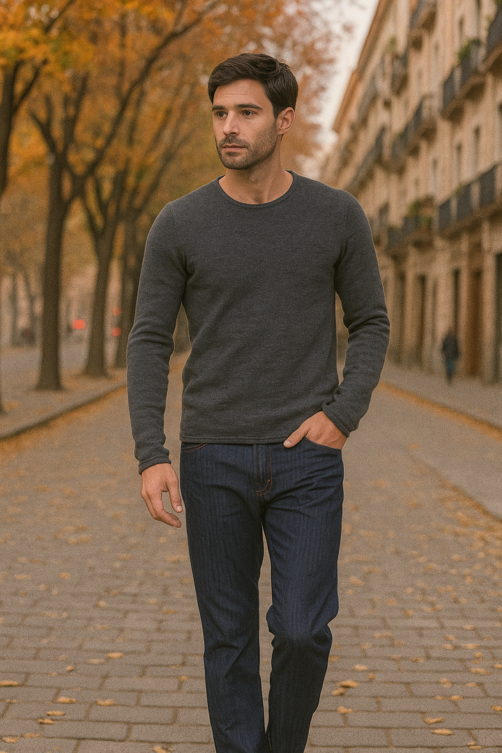 Caleb 100% CashLlama Sweater