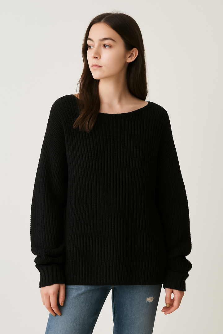 Estela Alpaca Fitted Sweater