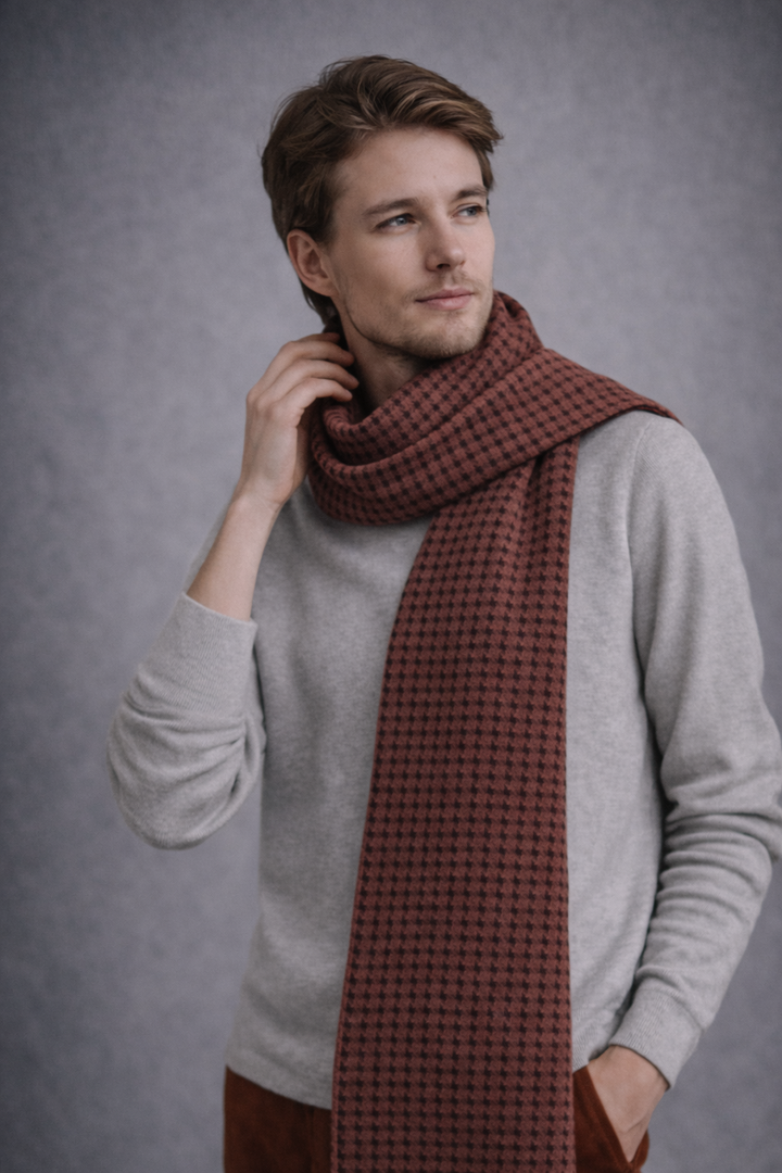 HD Baby Alpaca Scarf for Men