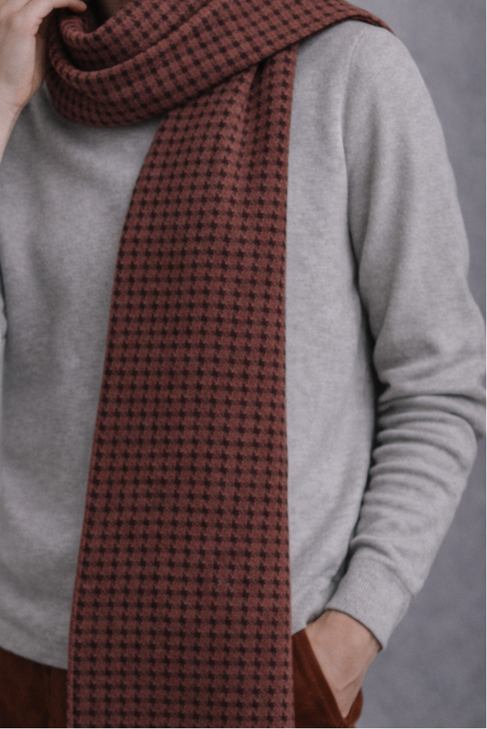 HD Baby Alpaca Scarf for Men